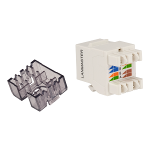 Модуль Keystone, RJ45, неэкранированный, кат.6, без шторки, 180 градусов